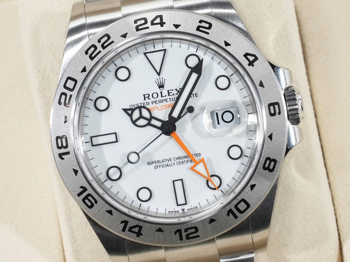 ロレックス エクスプローラーII Ref.226570 ステンレススチール ホワイト文字盤