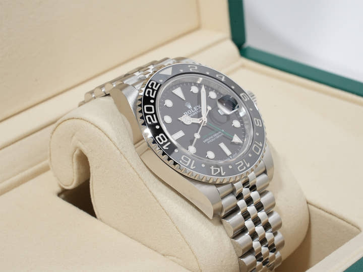 ロレックス GMTマスターII Ref.126710GRNR ステンレススチール ブラック文字盤 ジュビリーブレスレット
