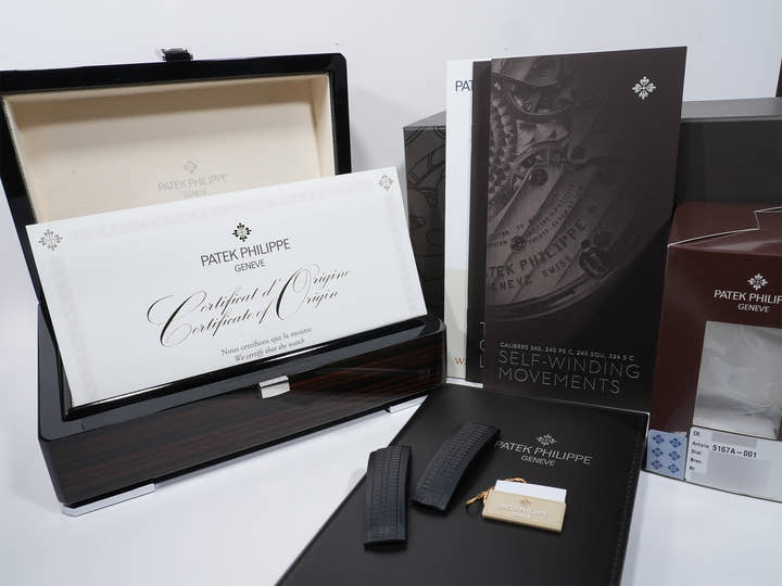 パテックフィリップ アクアノート Ref.5167A-001 ステンレススチール ブラック文字盤