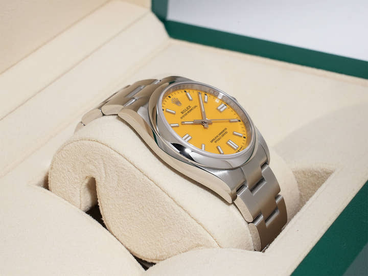 ロレックス オイスターパーペチュアル36 Ref.126000 ステンレススチール イエロー文字盤