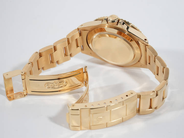 ロレックス サブマリーナー デイト Ref.16808 イエローゴールド ブルー文字盤