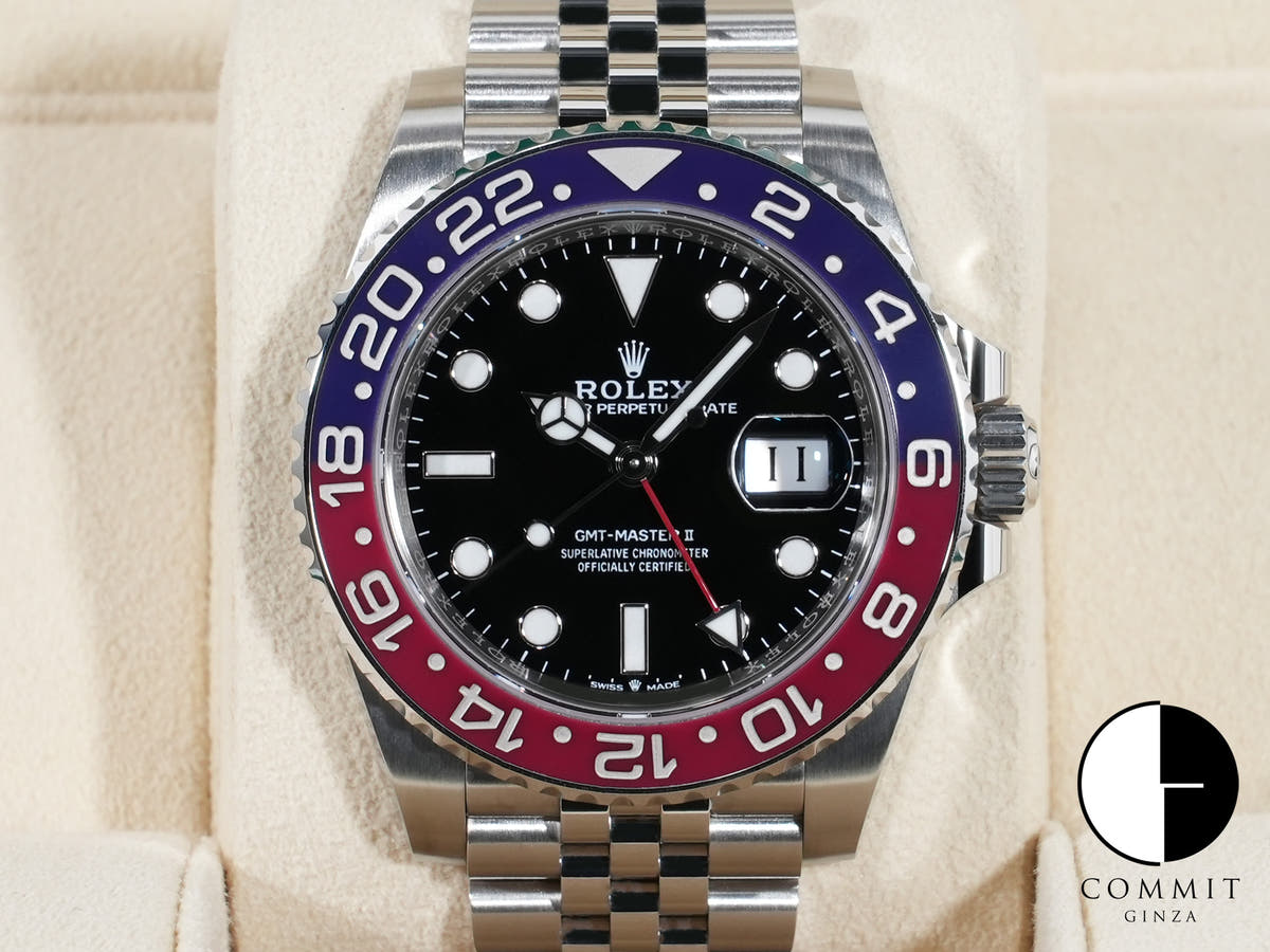 ロレックス GMTマスターII Ref.126710BLRO ステンレススチール ブラック文字盤 ジュビリーブレスレット
