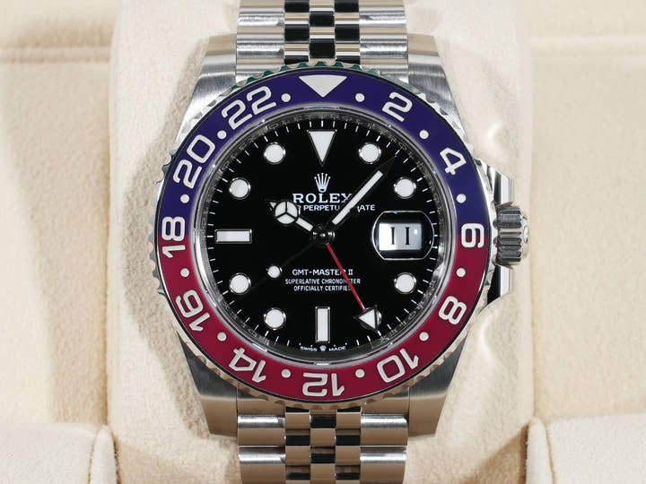 ロレックス GMTマスターII Ref.126710BLRO ステンレススチール ブラック文字盤 ジュビリーブレスレット