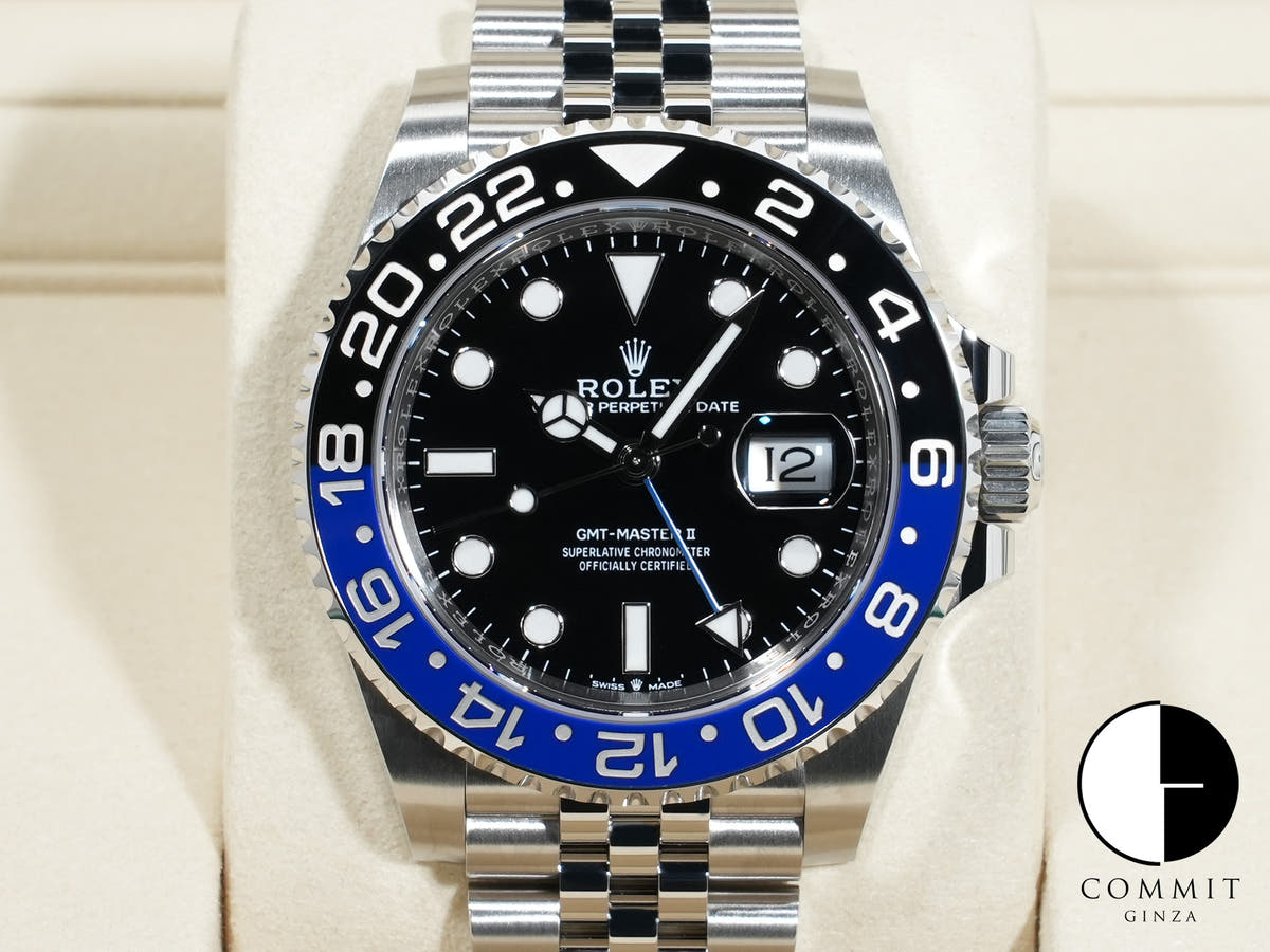 ロレックス GMTマスターII Ref.126710BLNR ステンレススチール ブラック文字盤 ジュビリーブレスレット