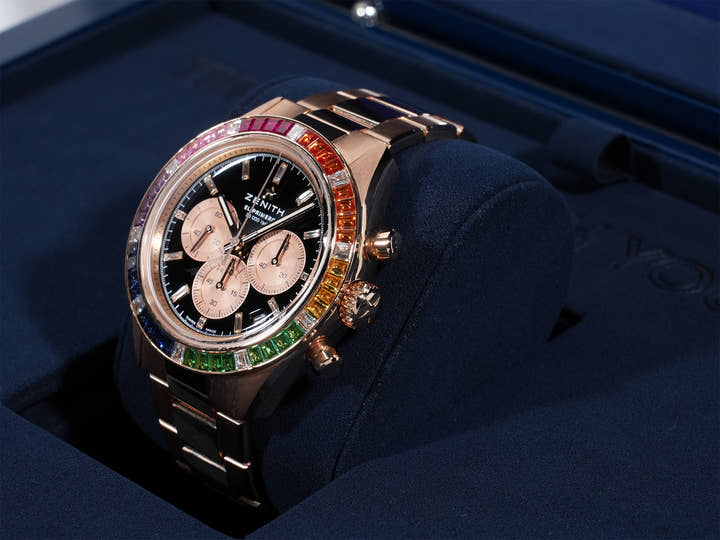 Zenith Chronomaster Sport Yoshida Special Ref. 22.3103.3600/21.M3100 Rose Gold Black Lacquer Dial, Excellent Condition 8dn4u9kr