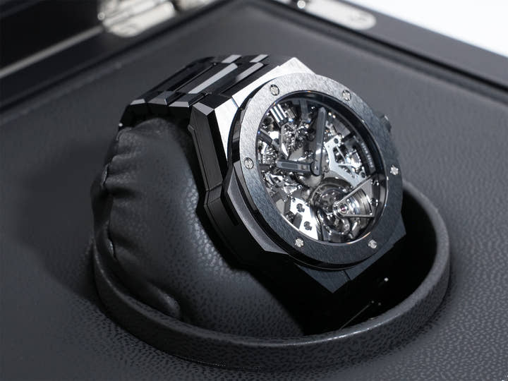 Hublot Big Bang Integrated Cathedral Minute Repeater Tourbillon Black Ceramic Ref.458.CX.1170.CX.YOS Skeleton Dial Unused 6suh8w22