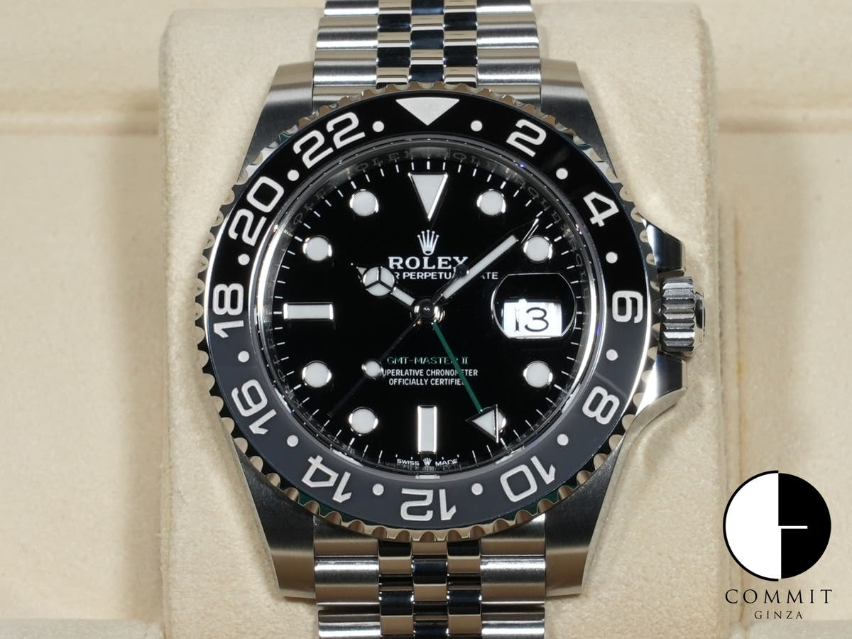 ロレックス GMTマスターII Ref.126710GRNR ステンレススチール ブラック文字盤 ジュビリーブレスレット