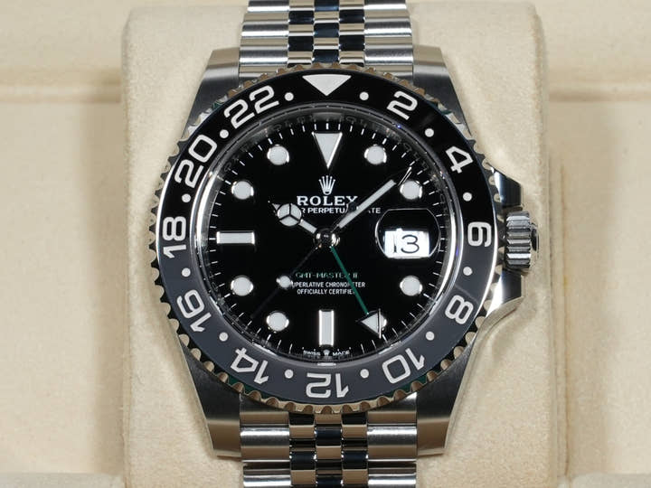ロレックス GMTマスターII Ref.126710GRNR ステンレススチール ブラック文字盤 ジュビリーブレスレット
