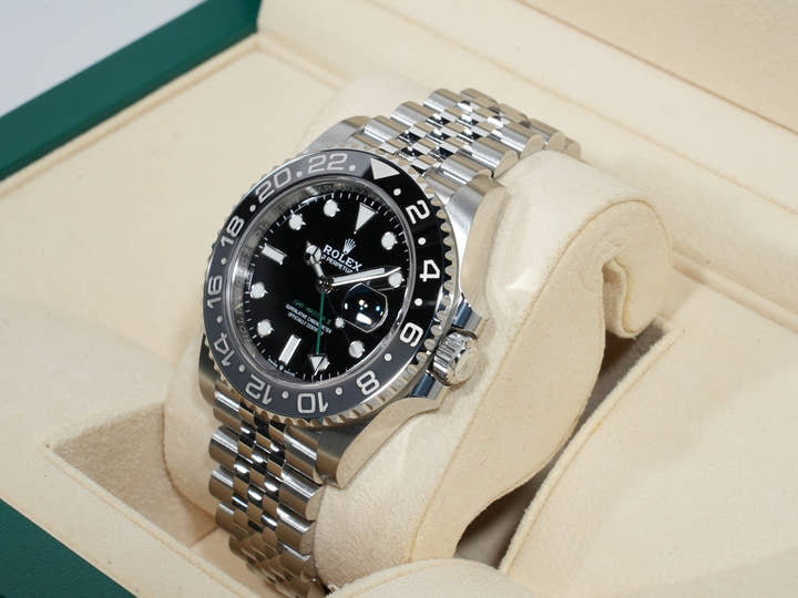 ロレックス GMTマスターII Ref.126710GRNR ステンレススチール ブラック文字盤 ジュビリーブレスレット