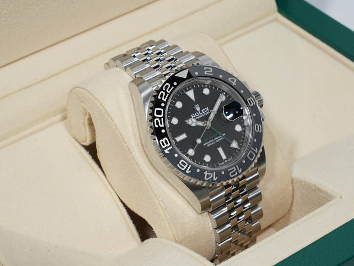 ロレックス GMTマスターII Ref.126710GRNR ステンレススチール ブラック文字盤 ジュビリーブレスレット