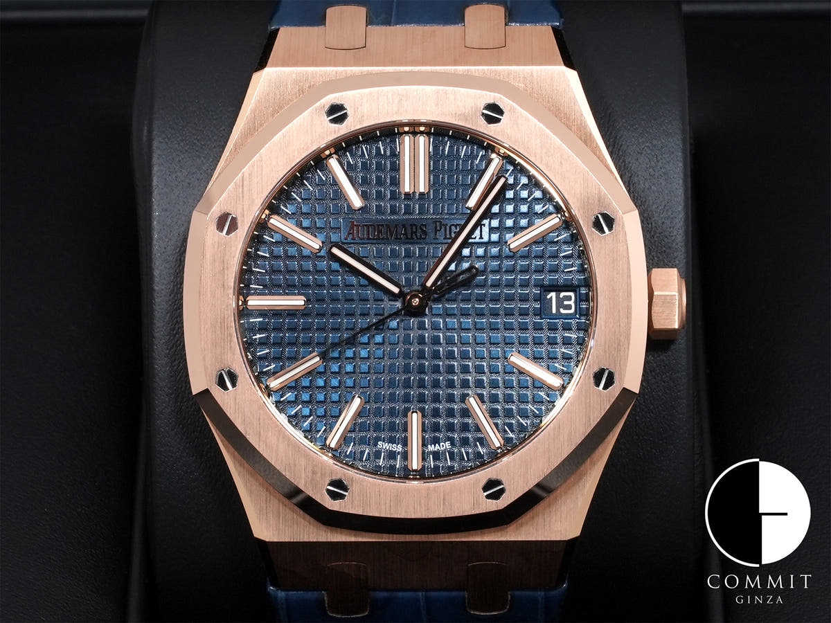 オーデマピゲ ロイヤルオーク Ref.15510OR.OO.D315CR.01 ピンクゴールド ナイトブルー文字盤