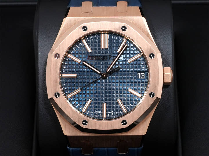 オーデマピゲ ロイヤルオーク Ref.15510OR.OO.D315CR.01 ピンクゴールド ナイトブルー文字盤