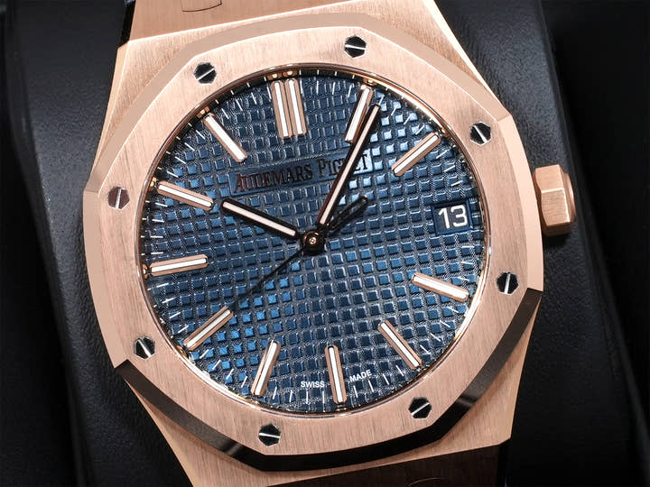 オーデマピゲ ロイヤルオーク Ref.15510OR.OO.D315CR.01 ピンクゴールド ナイトブルー文字盤