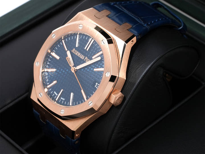 オーデマピゲ ロイヤルオーク Ref.15510OR.OO.D315CR.01 ピンクゴールド ナイトブルー文字盤