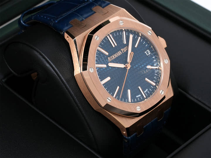 オーデマピゲ ロイヤルオーク Ref.15510OR.OO.D315CR.01 ピンクゴールド ナイトブルー文字盤