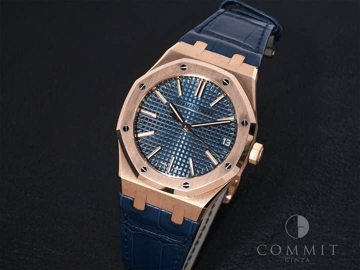 オーデマピゲ ロイヤルオーク Ref.15510OR.OO.D315CR.01 ピンクゴールド ナイトブルー文字盤