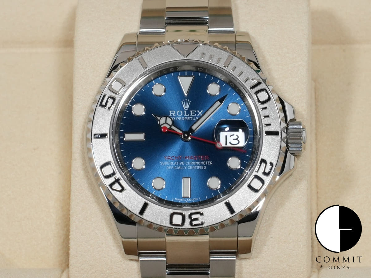 ロレックス ヨットマスター40 Ref.116622 ステンレススチール/プラチナ ブルー文字盤