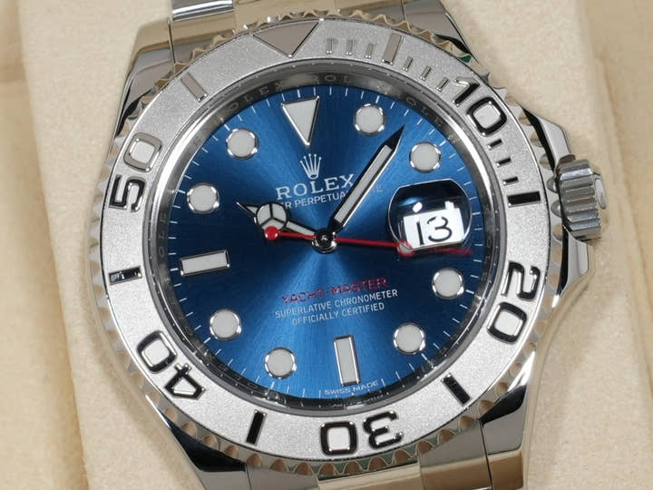 ロレックス ヨットマスター40 Ref.116622 ステンレススチール/プラチナ ブルー文字盤