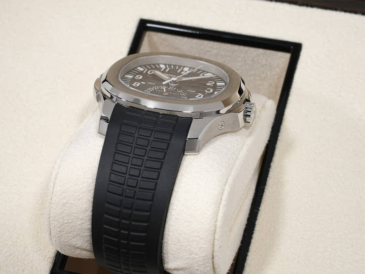 パテックフィリップ アクアノート トラベルタイム Ref.5164A-001 ステンレススチール ブラック文字盤