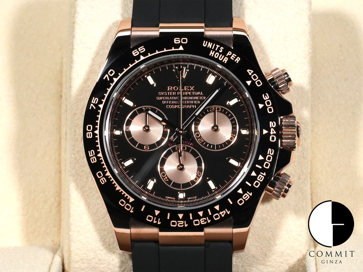 ロレックス デイトナ Ref.116515LN エバーローズゴールド ブラックxピンク文字盤