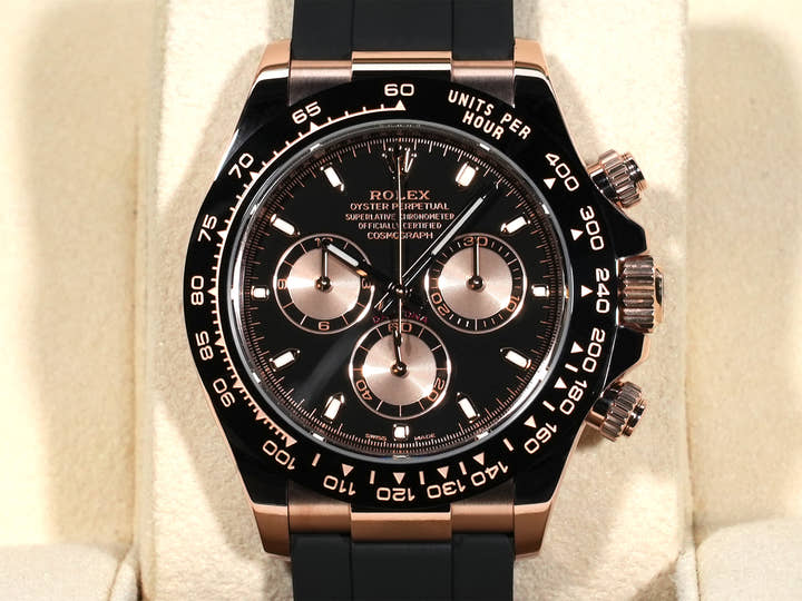 ロレックス デイトナ Ref.116515LN エバーローズゴールド ブラックxピンク文字盤