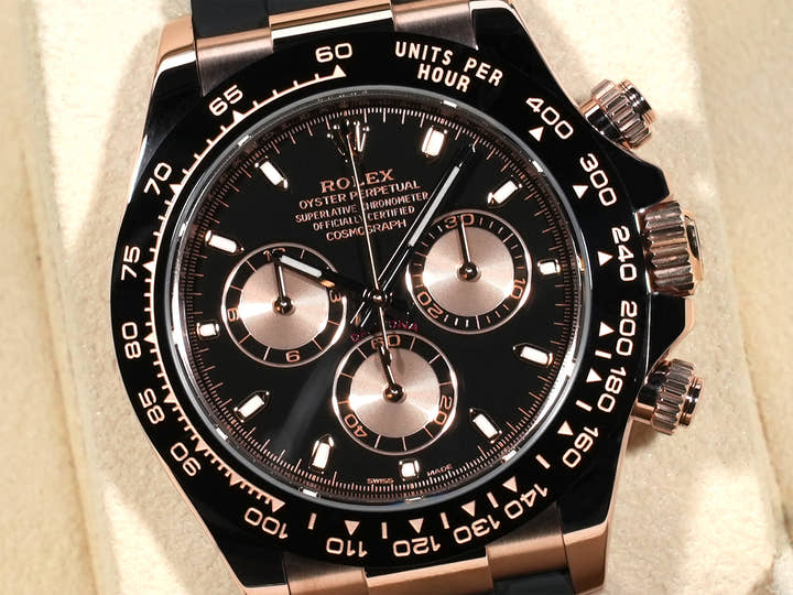 ロレックス デイトナ Ref.116515LN エバーローズゴールド ブラックxピンク文字盤