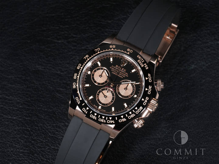 ロレックス デイトナ Ref.116515LN エバーローズゴールド ブラックxピンク文字盤