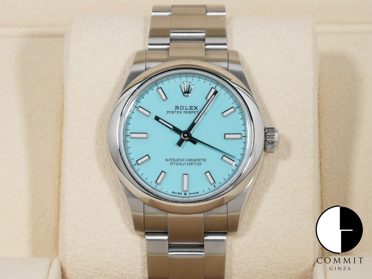 ロレックス オイスターパーペチュアル31 Ref.277200 ステンレススチール ターコイズ文字盤