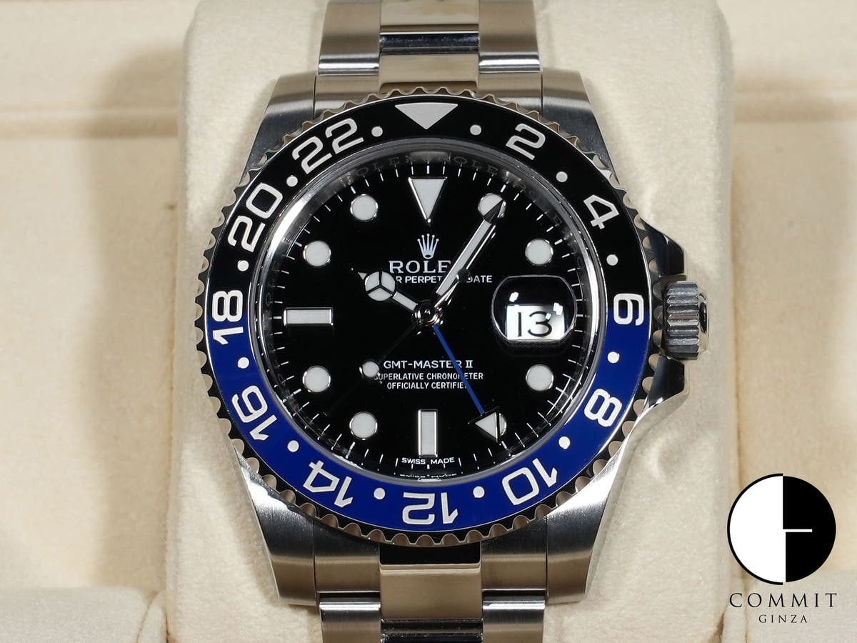 ロレックス GMTマスターII Ref.116710BLNR ステンレススチール ブラック文字盤 オイスターブレスレット