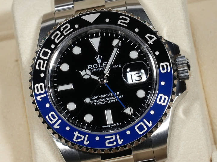 ロレックス GMTマスターII Ref.116710BLNR ステンレススチール ブラック文字盤 オイスターブレスレット