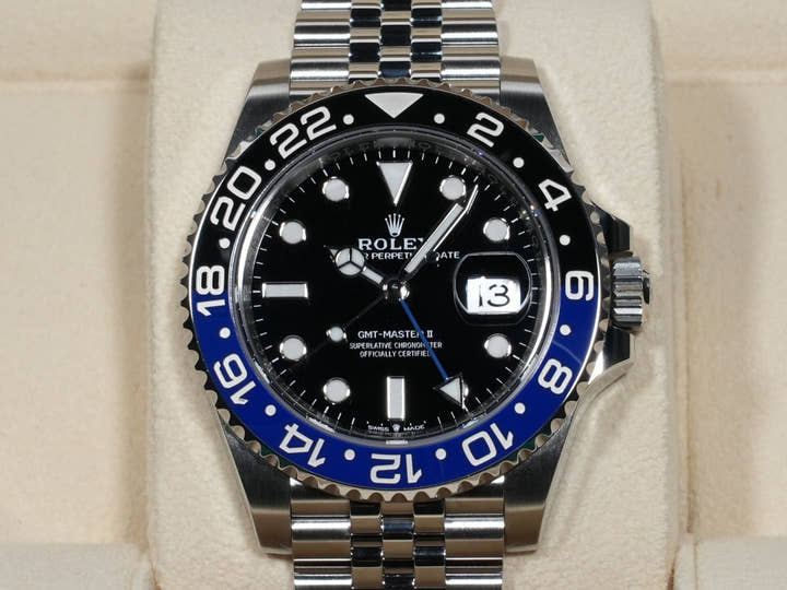 ロレックス GMTマスターII Ref.126710BLNR ステンレススチール ブラック文字盤 ジュビリーブレスレット