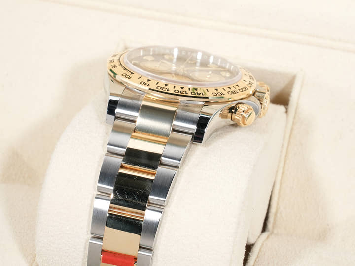 ロレックス デイトナ Ref.126503G ステンレススチール/イエローゴールド ブラックxゴールデンx8Pダイヤ文字盤