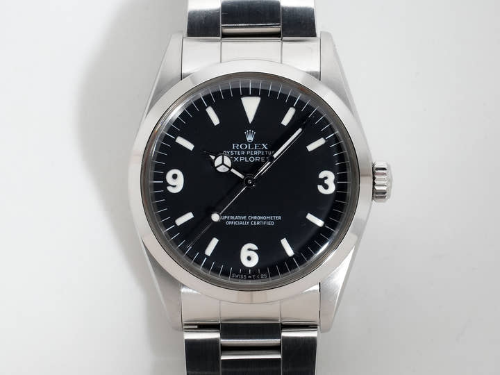 ロレックス エクスプローラーI Ref.1016 ステンレススチール ブラック文字盤 中古 ccb5tgc6