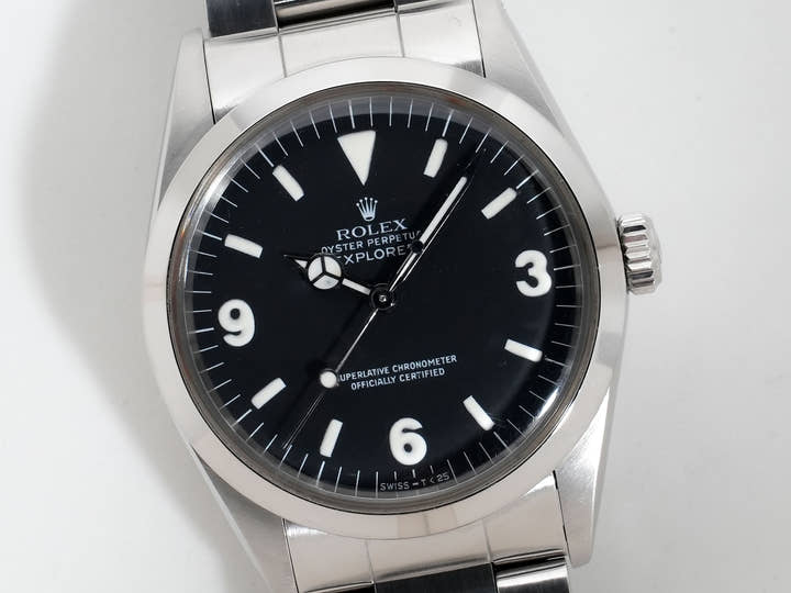 ロレックス エクスプローラーI Ref.1016 ステンレススチール ブラック文字盤 中古 ccb5tgc6