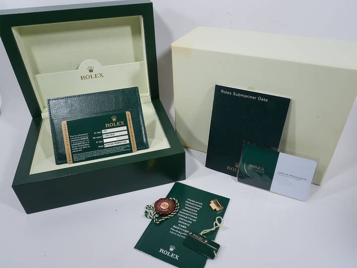 ロレックス サブマリーナー デイト Ref.116618GLB イエローゴールド ブルー文字盤 中古 nzs594uz