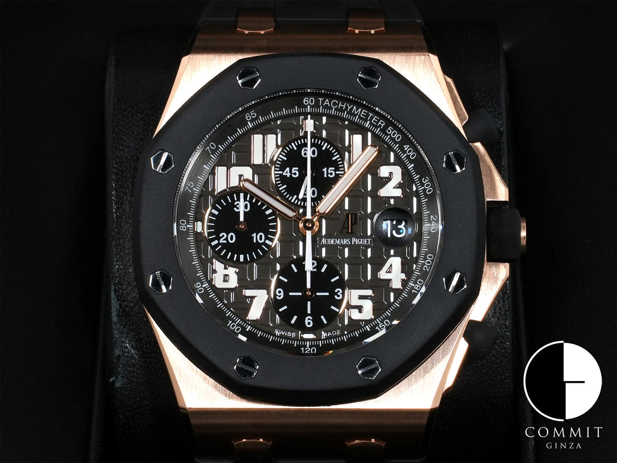 オーデマピゲ ロイヤルオーク オフショア クロノグラフ Ref.26178OK.OO.D002CA.01 ピンクゴールド グレー文字盤