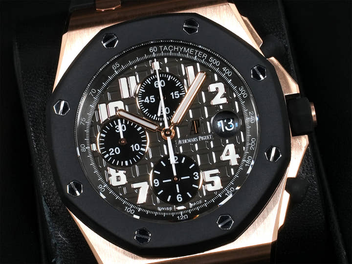 オーデマピゲ ロイヤルオーク オフショア クロノグラフ Ref.26178OK.OO.D002CA.01 ピンクゴールド グレー文字盤