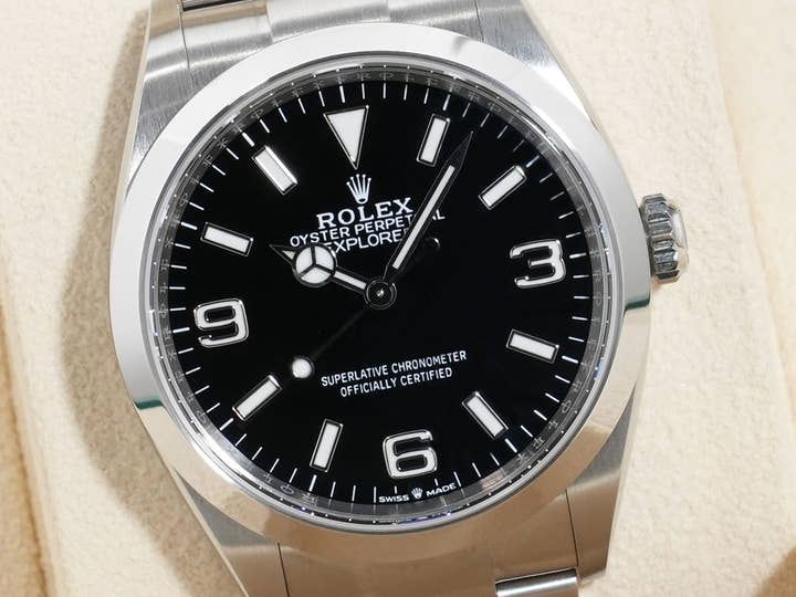 ロレックス エクスプローラー36 Ref.124270 ステンレススチール ブラック文字盤