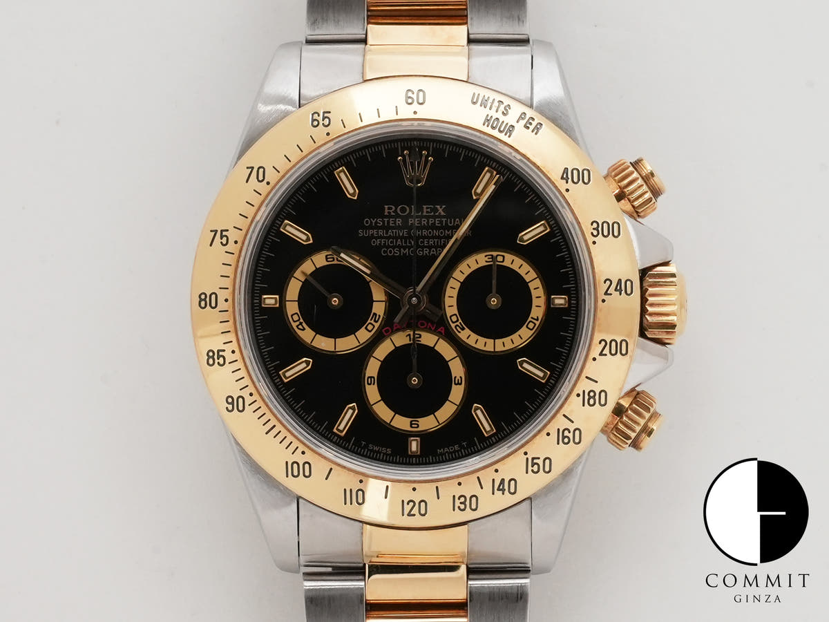 ロレックス デイトナ エルプリメロ Ref.16523 ステンレススチール/イエローゴールド ブラック文字盤