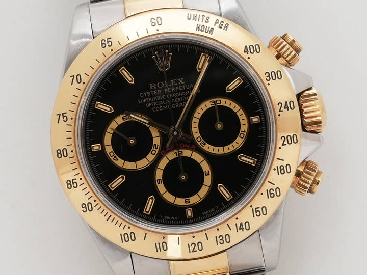 ロレックス デイトナ エルプリメロ Ref.16523 ステンレススチール/イエローゴールド ブラック文字盤