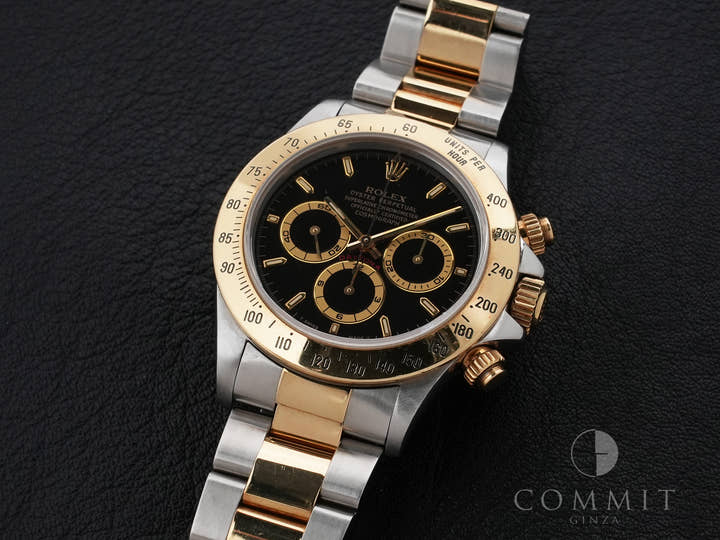 ロレックス デイトナ エルプリメロ Ref.16523 ステンレススチール/イエローゴールド ブラック文字盤