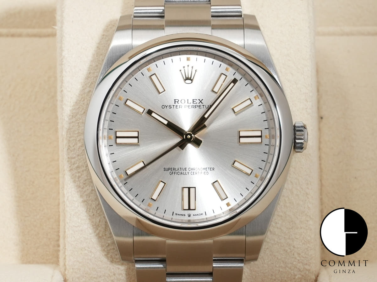 ロレックス オイスターパーペチュアル41 Ref.124300 ステンレススチール シルバー文字盤