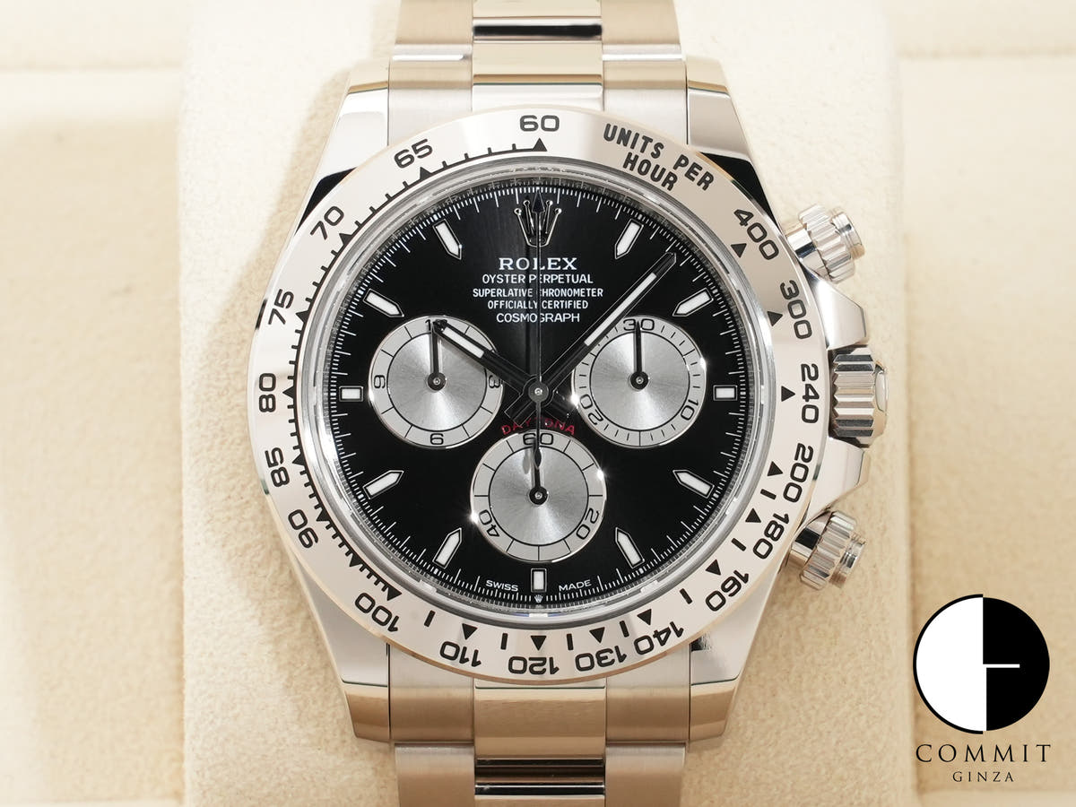 ロレックス デイトナ Ref.126509 ホワイトゴールド ブライトブラックxスチール文字盤