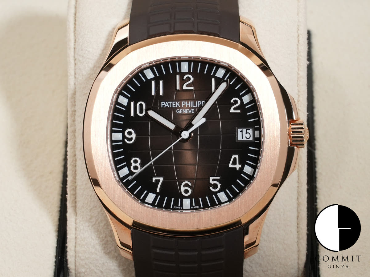 パテックフィリップ アクアノート Ref.5167R-001 ローズゴールド ブラウン文字盤