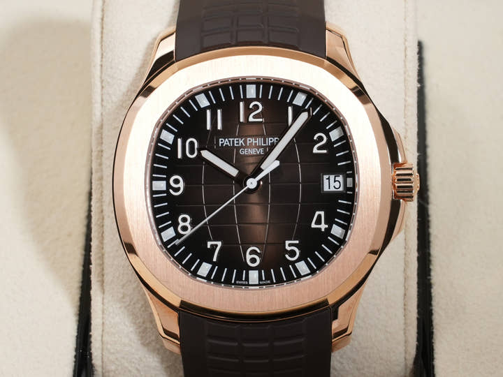 パテックフィリップ アクアノート Ref.5167R-001 ローズゴールド ブラウン文字盤
