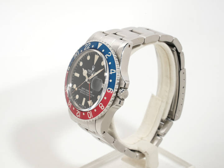 ロレックス GMTマスター Ref.1675 ステンレススチール ブラック文字盤 オイスターブレスレット