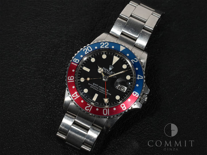 ロレックス GMTマスター Ref.1675 ステンレススチール ブラック文字盤 オイスターブレスレット