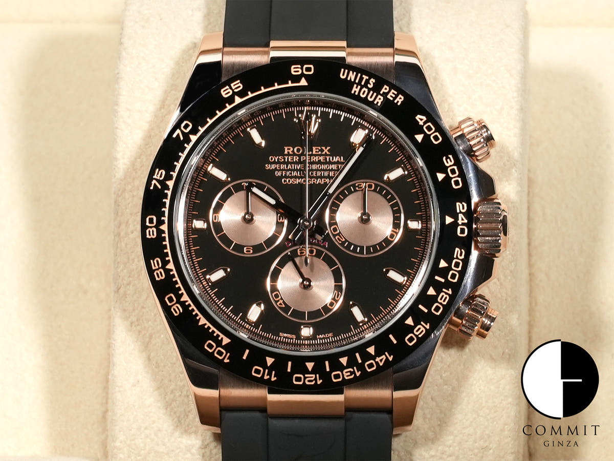 ロレックス デイトナ Ref.116515LN エバーローズゴールド ブラックxピンク文字盤