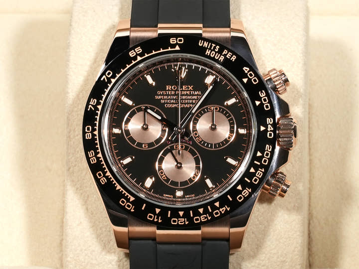 ロレックス デイトナ Ref.116515LN エバーローズゴールド ブラックxピンク文字盤