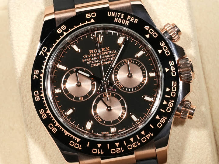 ロレックス デイトナ Ref.116515LN エバーローズゴールド ブラックxピンク文字盤